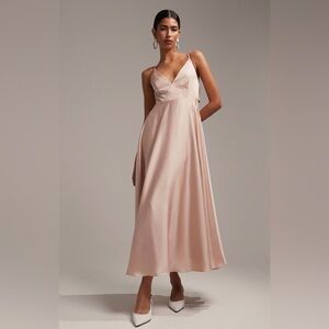 Blush Pink Bridesmaid Dress | Worn Once | Midi | Size 0